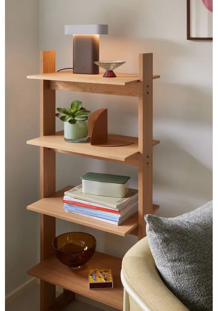 Etajeră în culoare naturală cu aspect de lemn de stejar 59x142 cm Forma – Hübsch