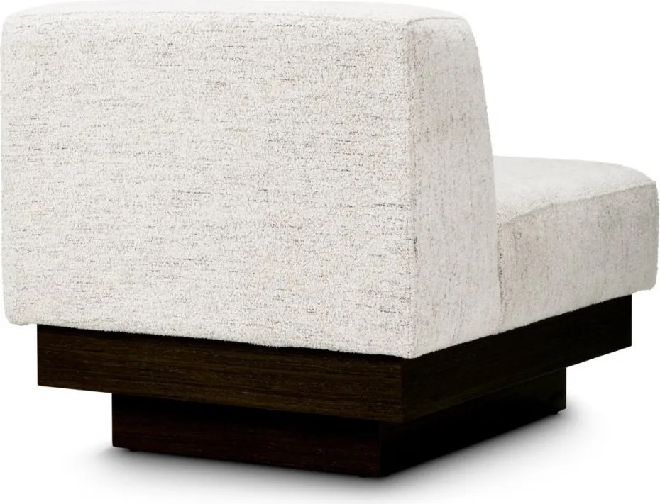 Fotoliu modern LUX Bastion, Seashell off-white