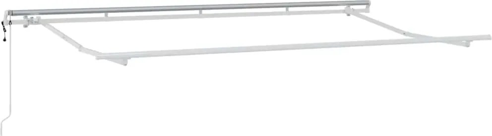 vidaXL Cadru de copertină Alb 4 x 2 m Metal