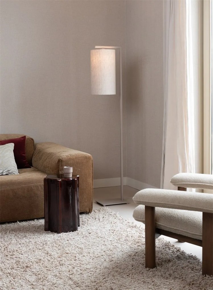 Lampa de podea Boston metal sand abajur in deschis