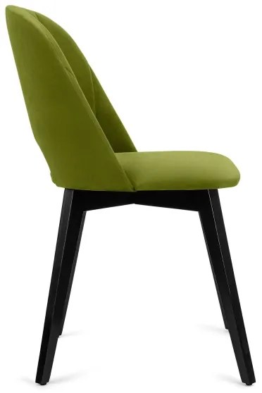 Scaun de dining BOVIO 86x48 cm verde deschis/fag