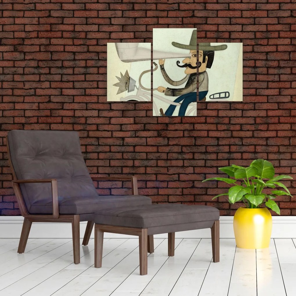 Tablou - Astronom pe bicicletă (90x60 cm)