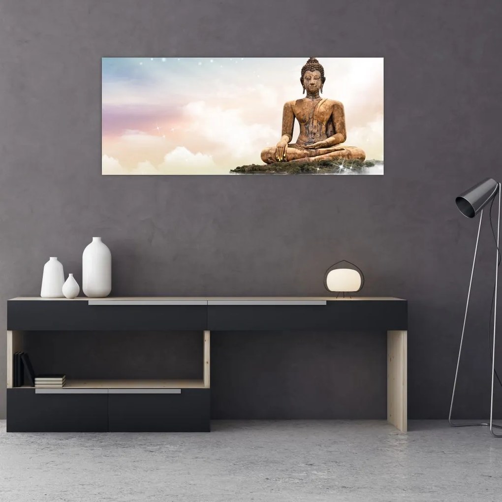 Tablou - Buddha care supraveghează pământul (120x50 cm)