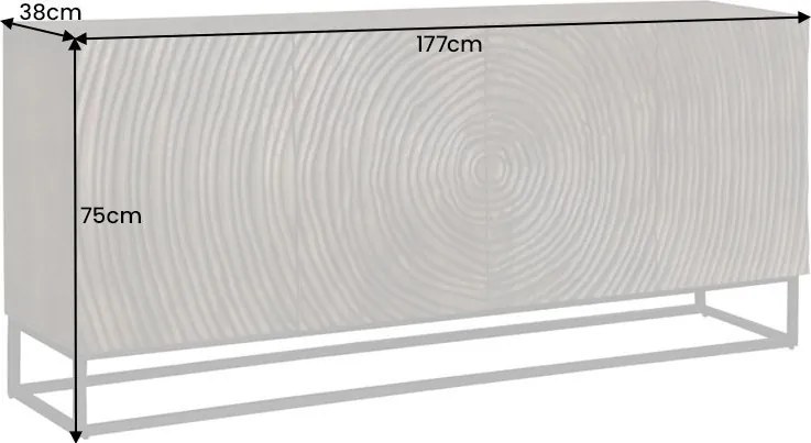 Comoda cu model 3D Zen Circle 177cm