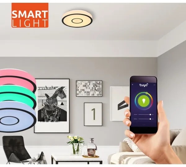 Globo LED RGB lampa baie dimabilă LED/30W/230V IP44 Wi-Fi Tuya + DO