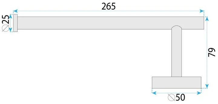 Cuier de baie 6610a Modern cupru periat