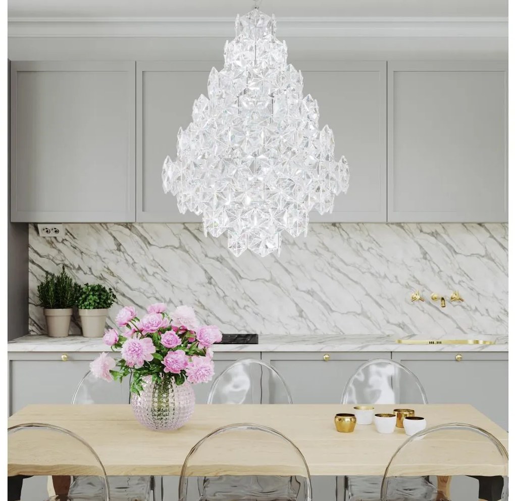 Lustră pe lanț ByRydens 4200940-6510 MONARQUE GRANDE 11xE14/5W/230V transparent