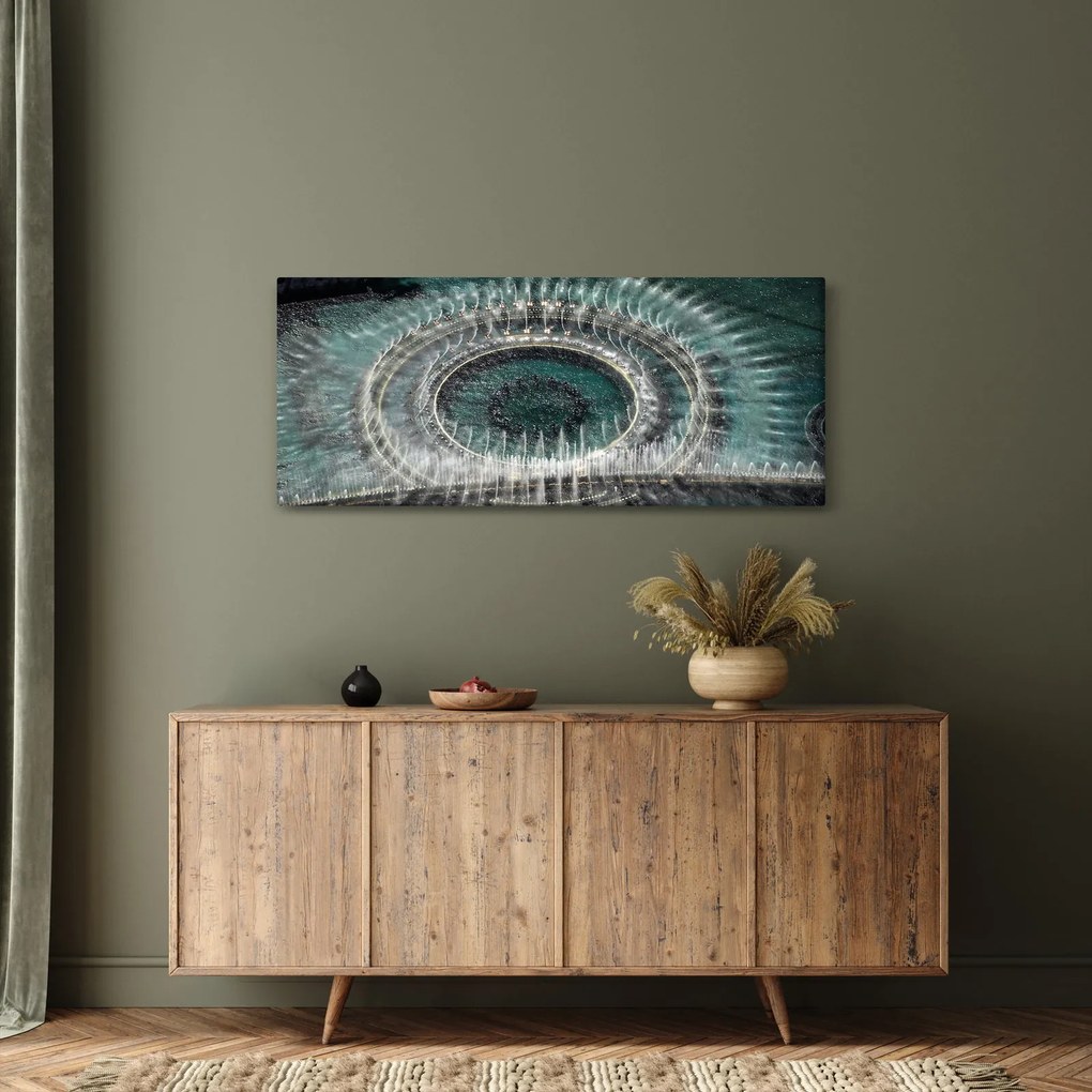 Tablou cu fântănă arteziană (120x50 cm)