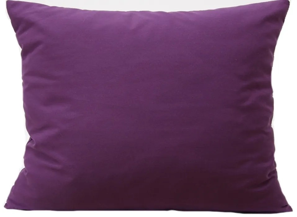 Față de pernă singură culoare în violet 40x40 cm