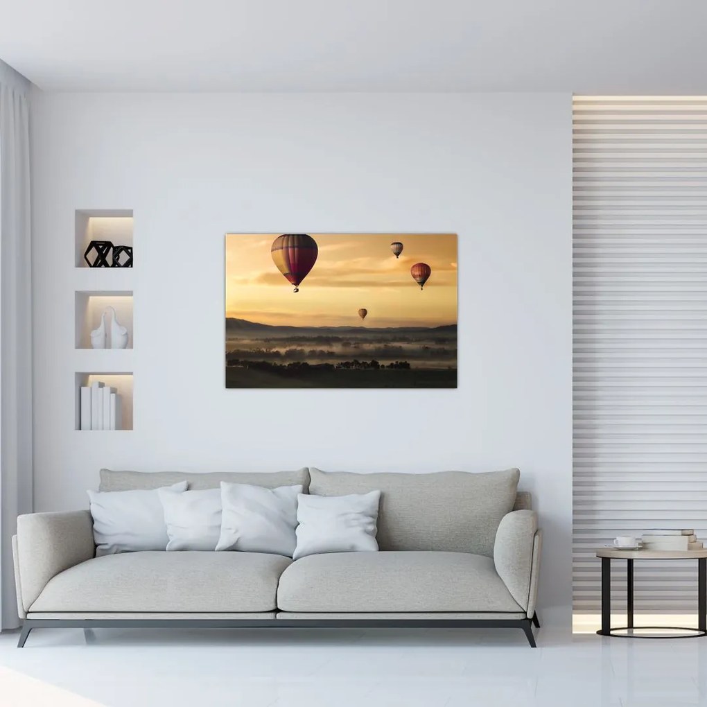 Tablou cu baloane zburând (90x60 cm)