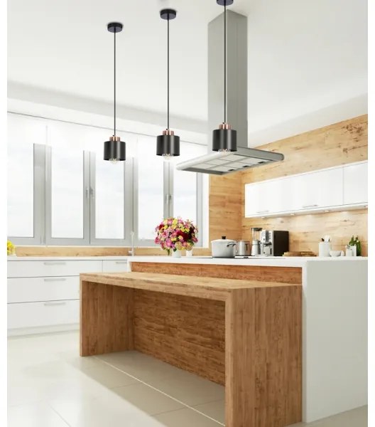 Lustră pe cablu OLENA 1xE27/60W/230V neagră