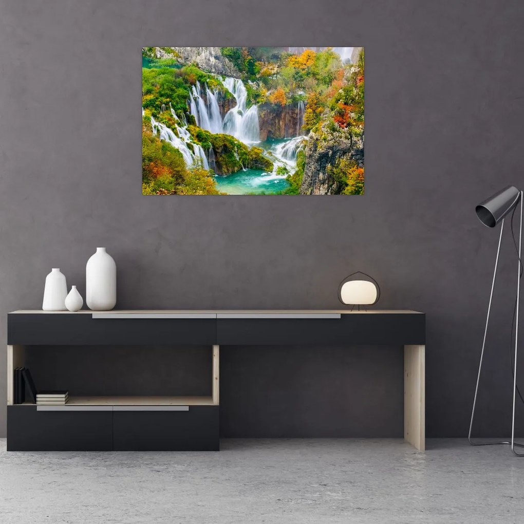 Tablou - Parcul Național Lacurile Plitvice (90x60 cm)