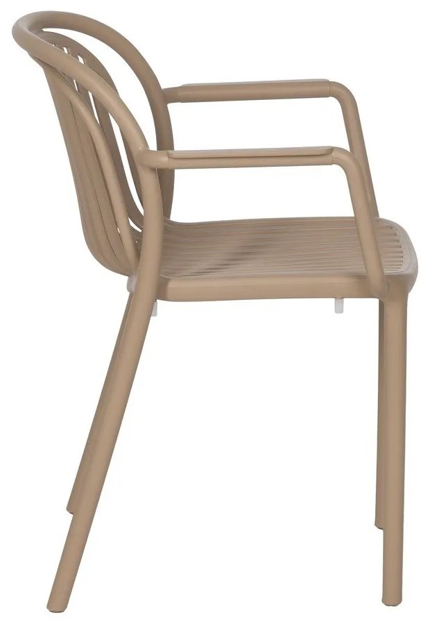 Scaun de dining bej din plastic Alia – Ixia