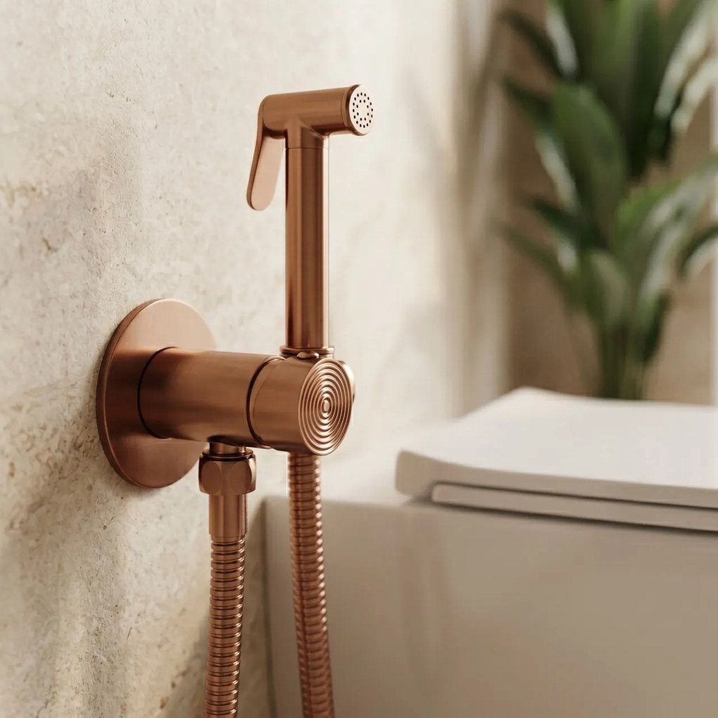 Baterie pentru bideu Rea Foster Brush Copper