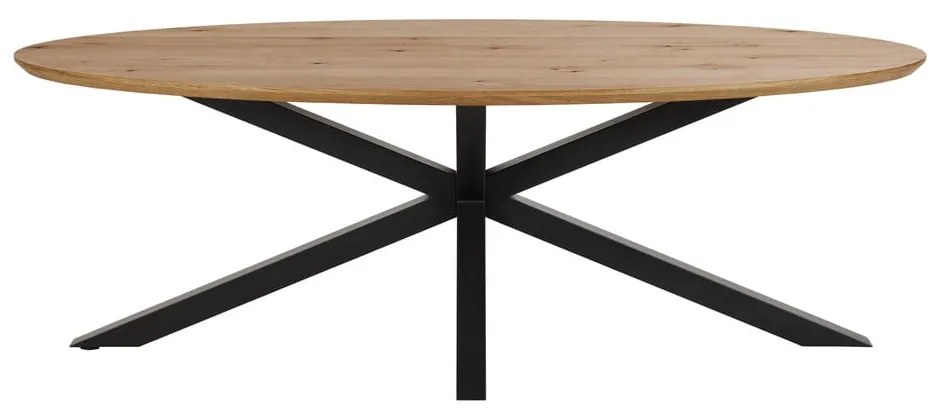 Masă de dining cu blat cu aspect de lemn de stejar 100x220 cm Heaven – Actona