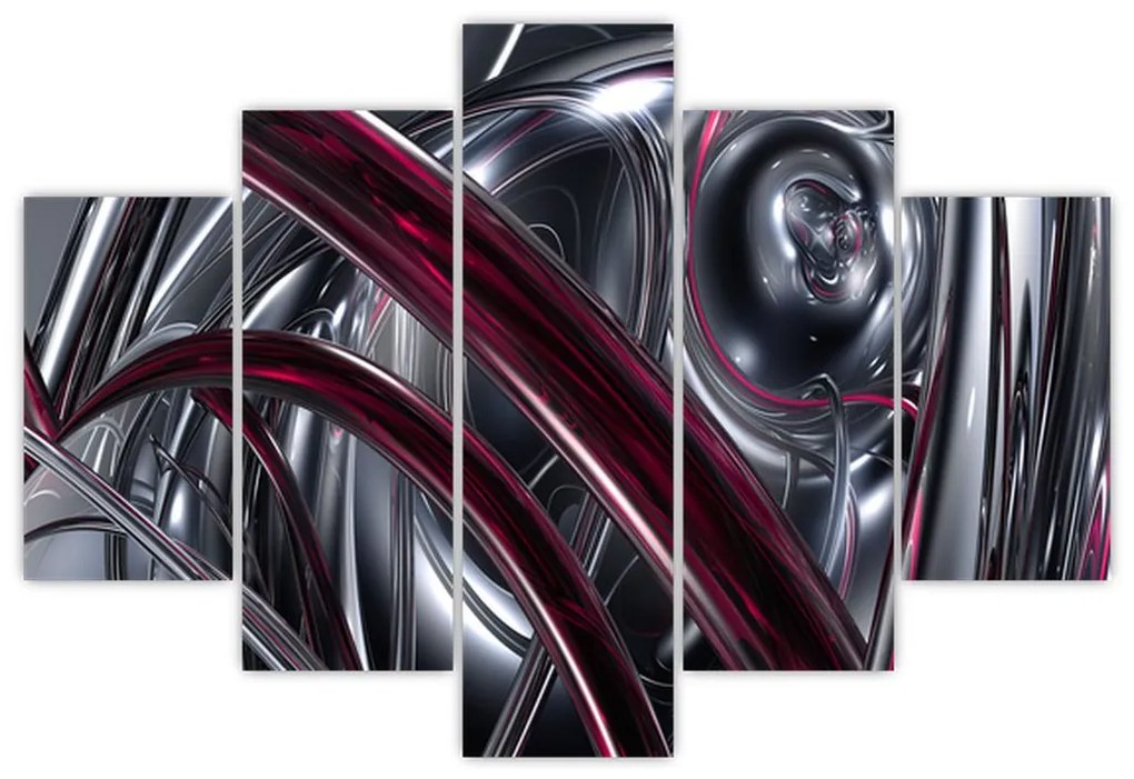 Tabloul cu abstracție gri (150x105 cm)