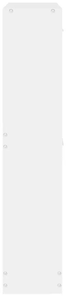 Pantofar, alb, 59x17x81 cm, lemn prelucrat Alb, 59 x 17 x 81 cm, 1