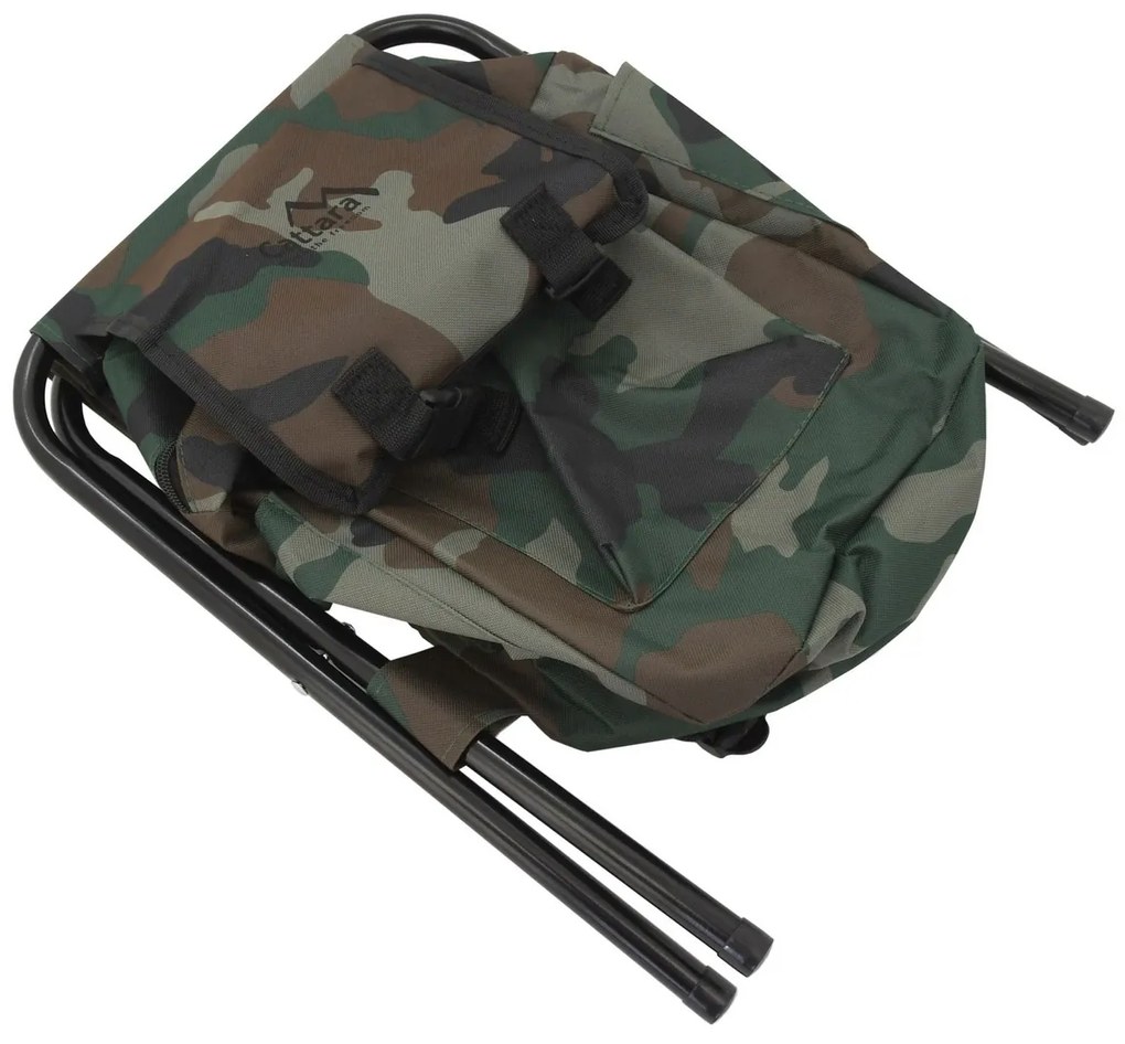 Scaun pliabil cu rucsac Cattara Olbia army,30 x 35 x 27 cm