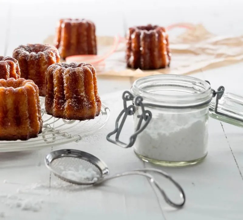 Tava de copt savarine Lekue 1010168, 30x17,5x2,8 cm, 360 ml, -60°C/+220°C, Silicon platinat, Rosu