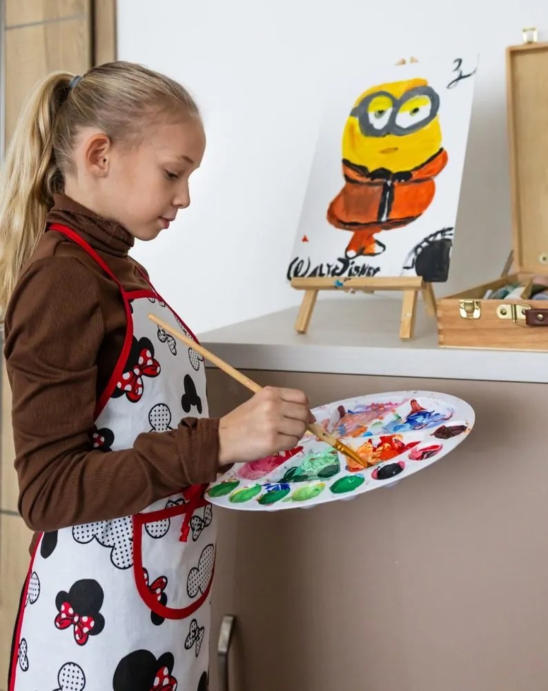 Șorț pentru copii din bumbac cu model