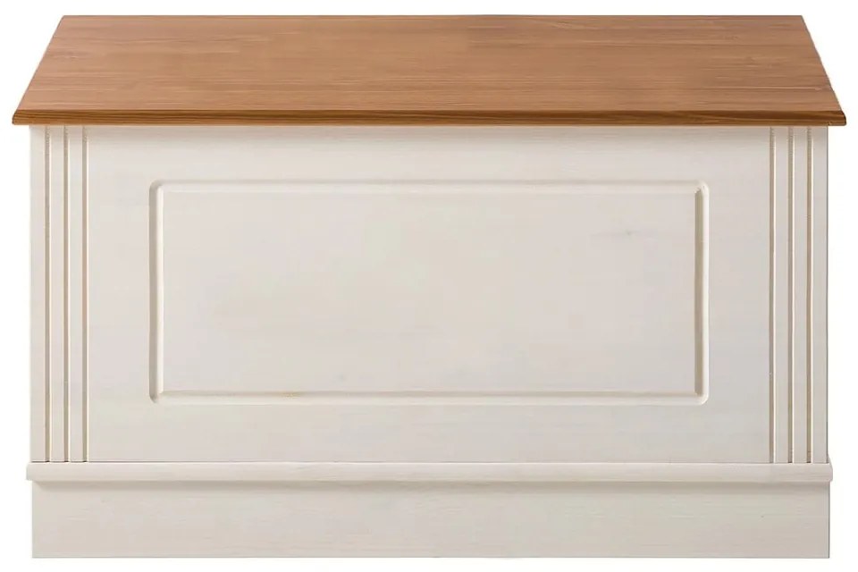 Cufăr alb din lemn de pin 80x45 cm Anita – Støraa