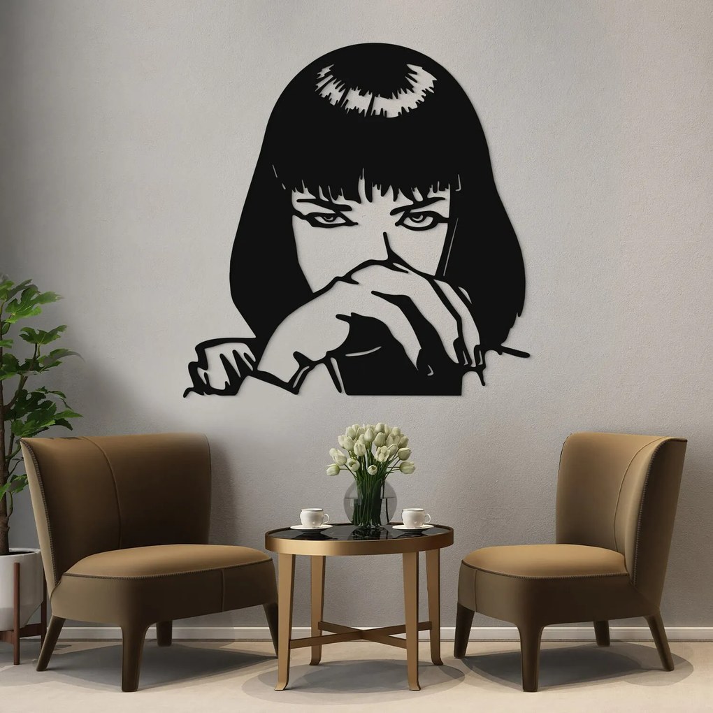 DUBLEZ | Tablou din lemn Pulp Fiction - Mia Wallace