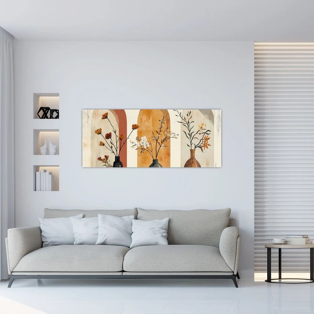 Tablou - Vaze în arcade (120x50 cm)
