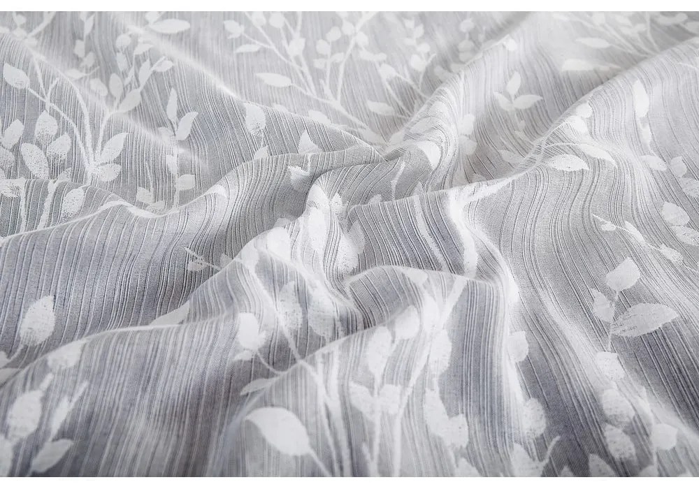 Lenjerie de pat gri din jacquard pentru pat de o persoană 140x200 cm Boston – My House