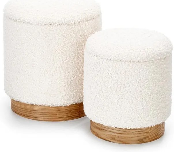 Set taburet Culoare Crem, DOVRE
