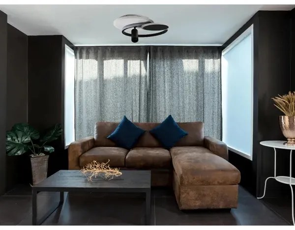 Plafonieră LED dimabilă LED/65W/230V 3000-6500K alb/negru + telecomandă