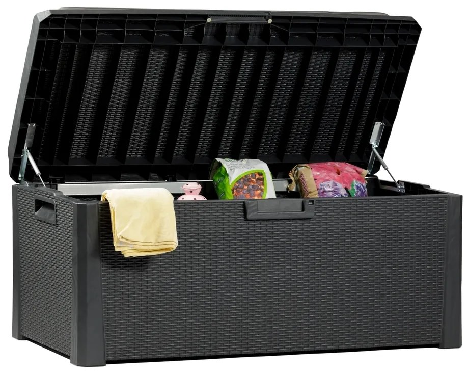 SANTORINI PLUS cutie depozitare plastic gradina 550 L - grafit