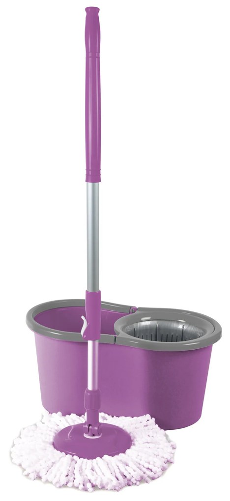 Galeata magic mop LISA ZLN-1389, Mop rotativ 360 grade, Capacitate galeata 20L, Mov