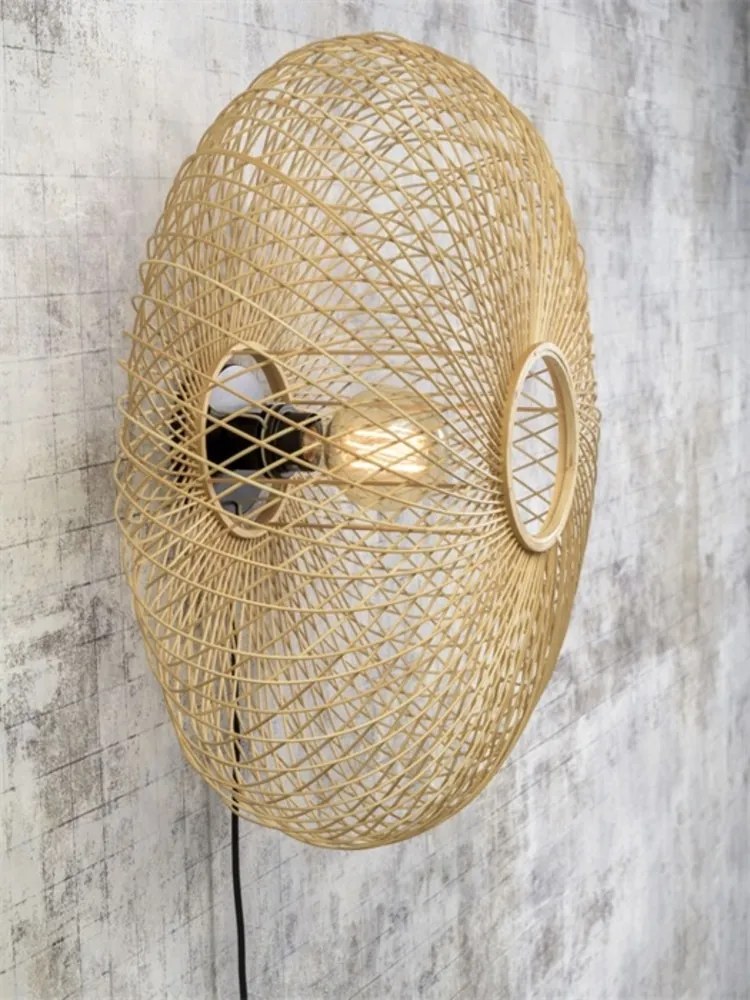 Aplica eco din bambus Cango natur, 60x25cm