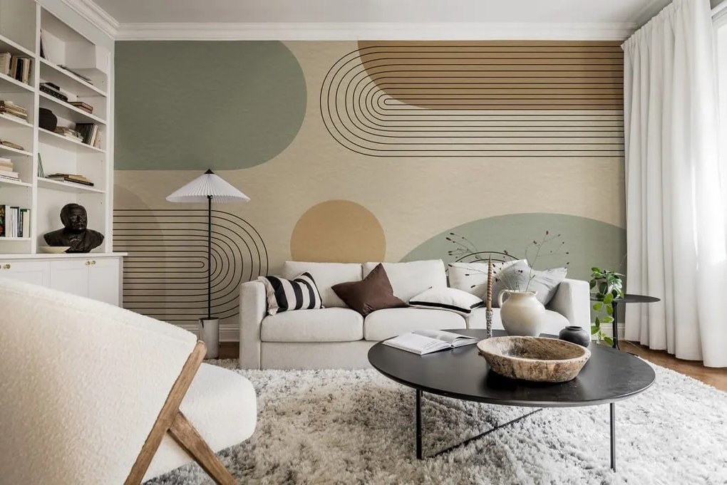 Fototapet, Abstract Arches, Neutral, Rebel Walls