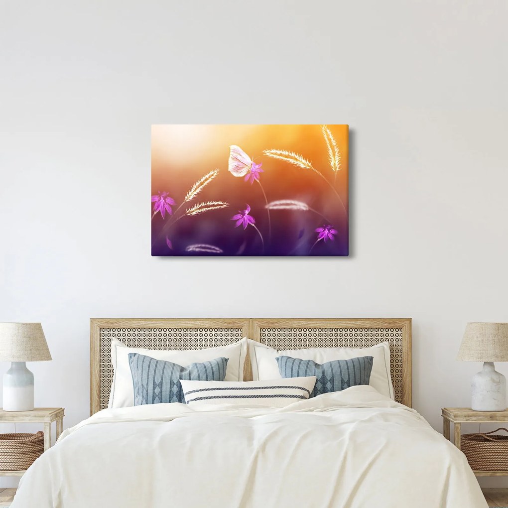 Tablou - Fluture roz (90x60 cm)