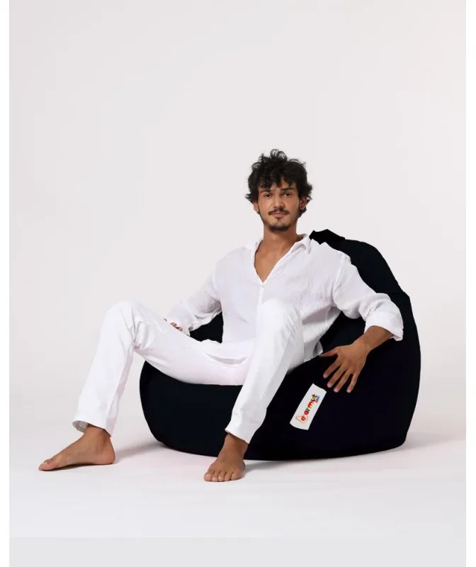Fotoliu Puf Bean Bag Premium XXL - Black