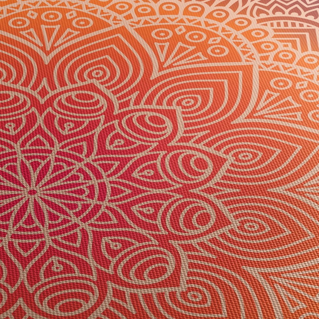 Tablou - Mandala artă (cu ceas) (90x30 cm)