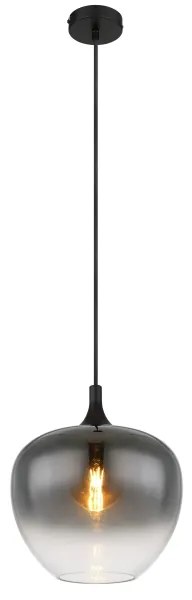 Lustră pe cablu MAXY 1xE27/60W/230V negru Globo 15548H1