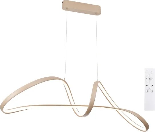 Brilagi-LED Lustră reglabilă pe cablu TWISTER LED/60W/230V 3000-6000K bej+telecomandă