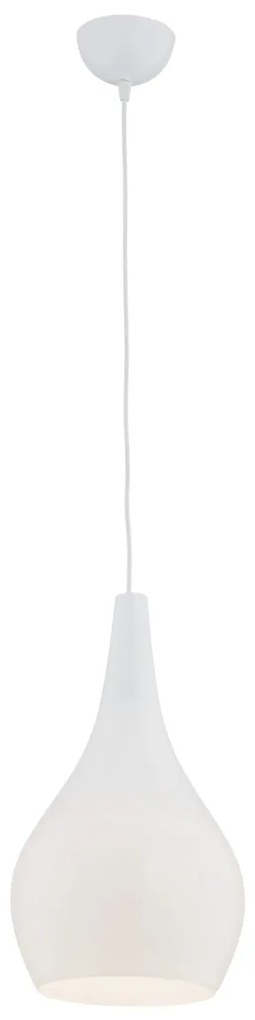 Pendul sticla design decorativ SANTANA alb opal