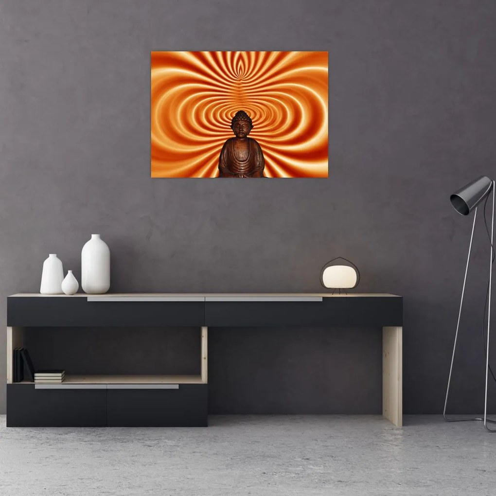 Tablou cu statuie mică (70x50 cm)