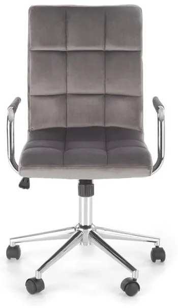 Scaun de birou Gonzo 4 Velvet Gri – H105 cm