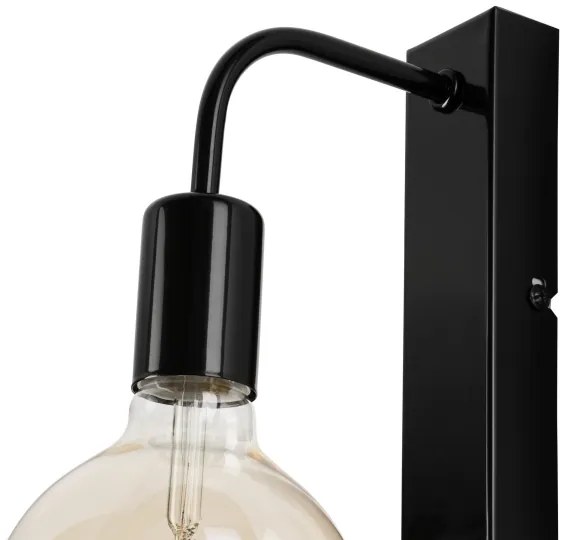 Aplică ASTRID 1xE27/60W/230V negru lucios