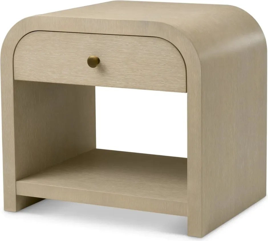 Noptiera design LUX, Furnir de stejar albit, Rhodes