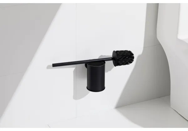 Perie de toaletă de perete Aqualine SAMBA negru