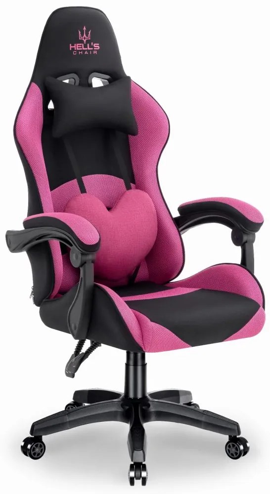 Scaun de gaming Rainbow Pink-Black Mesh