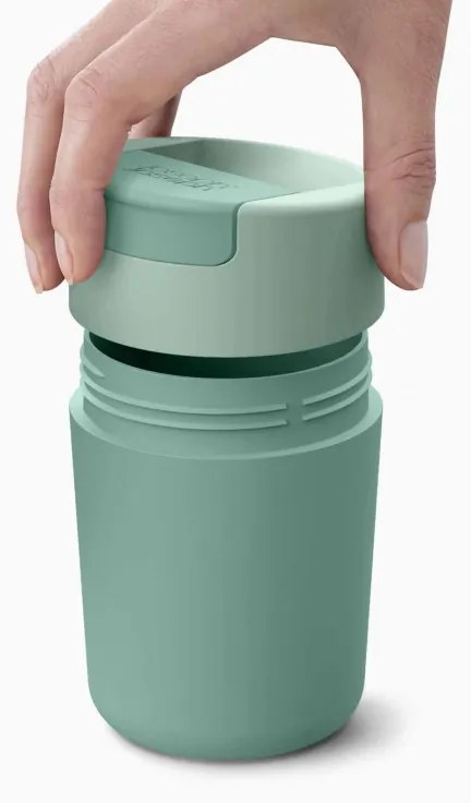 Thermos Joseph Joseph Sipp 81122, Capac de etansare, 340 ml, Fara BPA, Verde