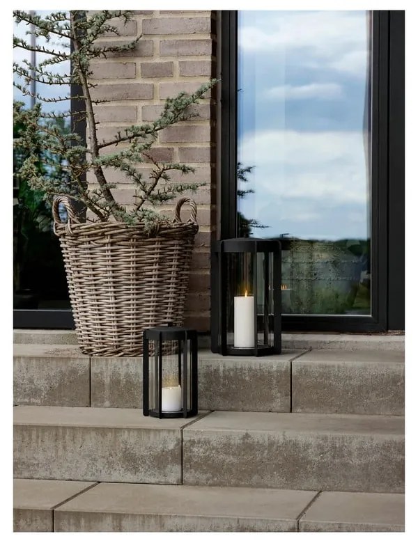 Felinar cu LED negru cu USB (înălțime 25 cm) Firefly – Zone