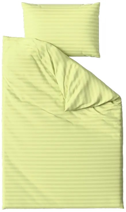 Lenjerie de pat din microfibra pentru hotel JASMINE fistic - dunga 2 cm Dimensiune lenjerie de pat: 2 buc 70 x 90 cm | 200 x 220 cm