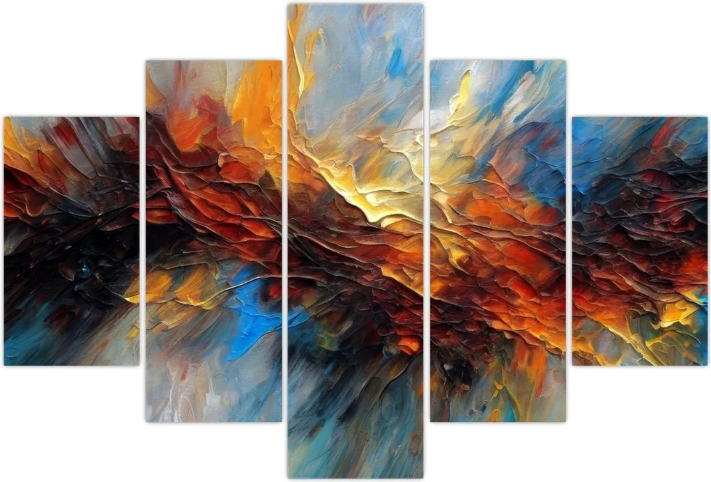 Tablou - Textura culorii (150x105 cm)